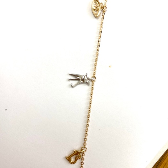 14kt Gold Lucky Charm Evil Eye Anklet